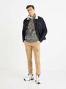 Celio Herrenpullover weiß und grau gestromt Celio Veviking