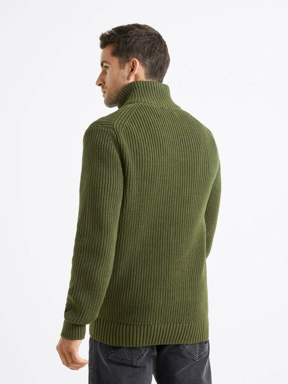 Celio Grüner Herrenpullover Celio Veviking