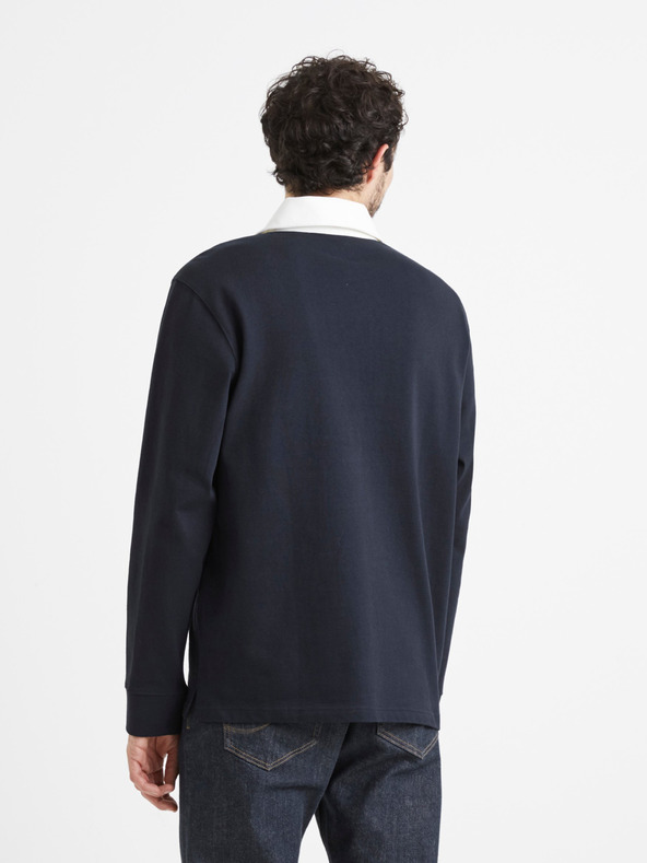 Celio Dunkelblaues Herren-Poloshirt Celio Vemix