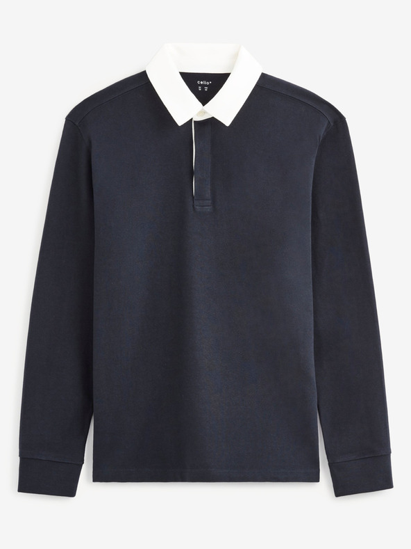 Celio Dunkelblaues Herren-Poloshirt Celio Vemix