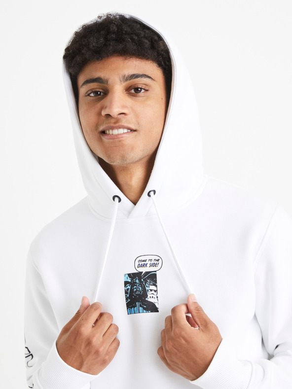 Celio Weißes Herren Celio Star Wars Sweatshirt
