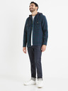 Celio Grün und blau kariertes Herren-Kapuzenhemd Celio Valines