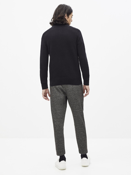 Celio Schwarzer Herrenpullover mit Stehkragen Celio Serome