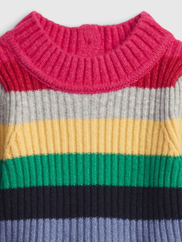 GAP Baby Gestreiftes Kleid mit Volants GAP