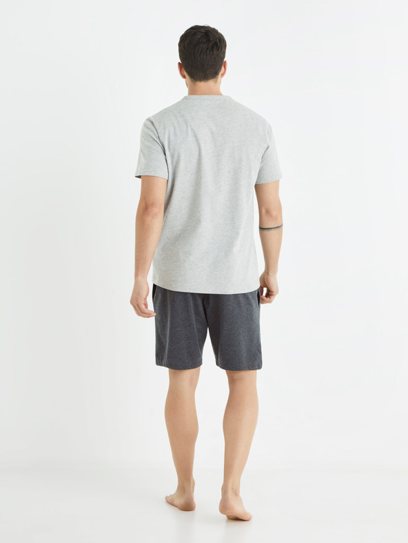 Celio Grauer Herren-Schlafanzug Celio