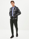 Celio Dunkelgraue Herren Celio Punjab karierte Jacke