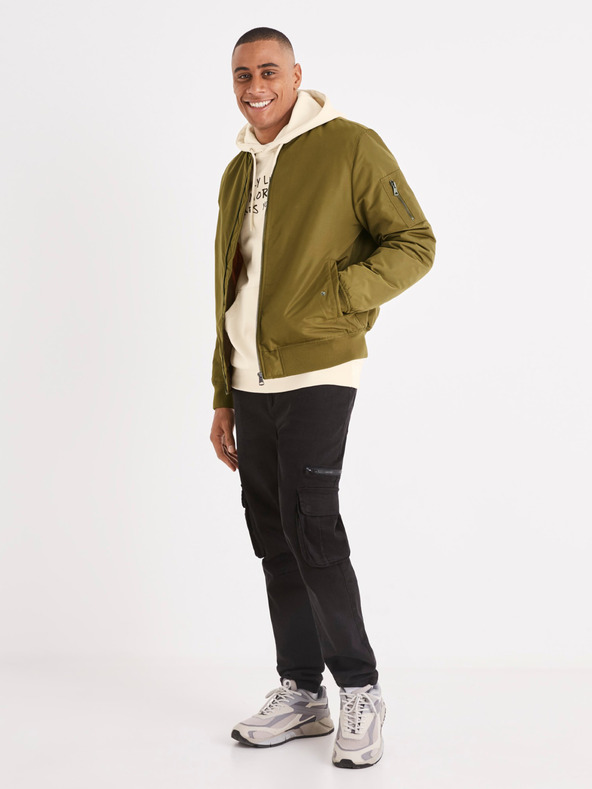 Celio Khakifarbene Herrenjacke Celio Bujames