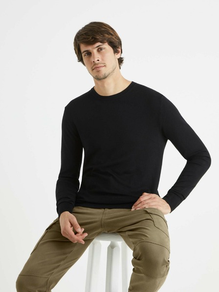 Celio Herren Schwarz Pullover Celio Befirstv