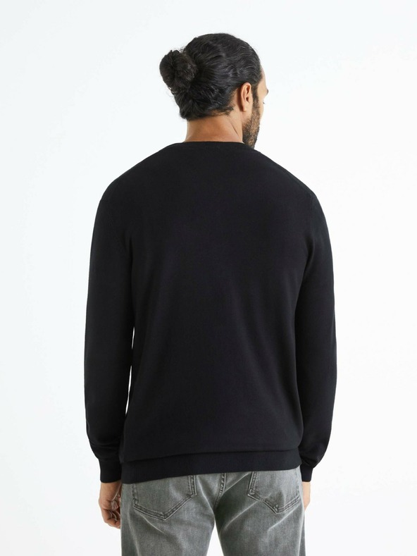 Celio Schwarzer Herrenpullover Celio Befisrtv
