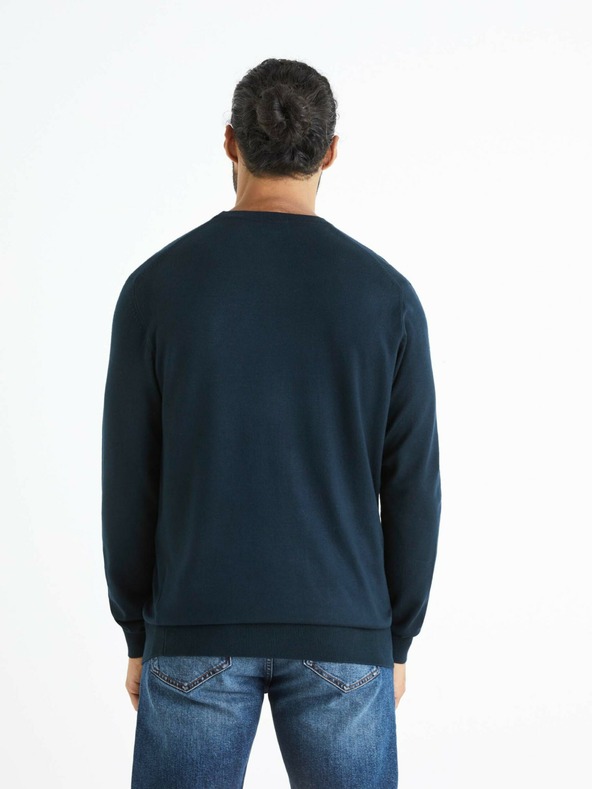Celio Dunkelblauer Herrenpullover Celio Befirst