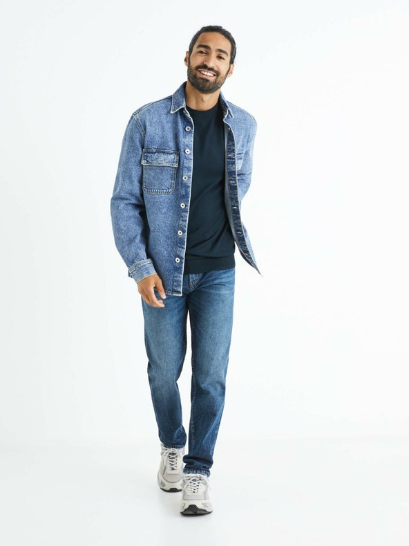 Celio Dunkelblauer Herrenpullover Celio Befirst