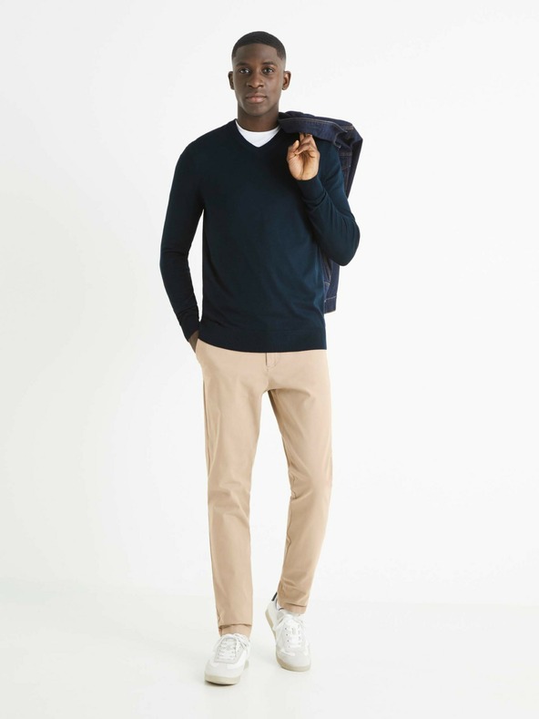 Celio Dunkelblauer Herrenpullover Celio Befisrtv