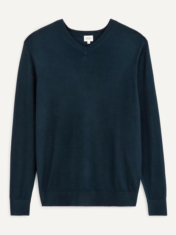 Celio Dunkelblauer Herrenpullover Celio Befisrtv