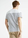 Celio Schwarz-weiß gestreiftes Herren-T-Shirt Celio Bebaser