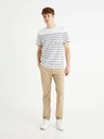 Celio Schwarz-weiß gestreiftes Herren-T-Shirt Celio Bebaser