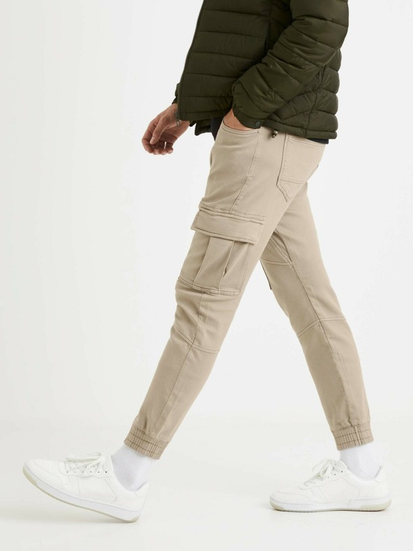 Celio Beige Herrenhose Celio Vokit