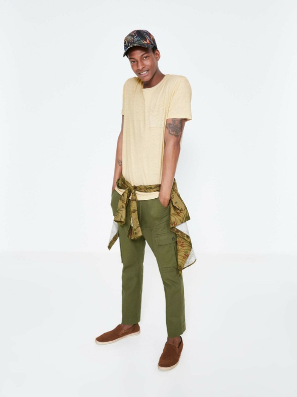 Celio Khaki Herren Celio Loking Hosen