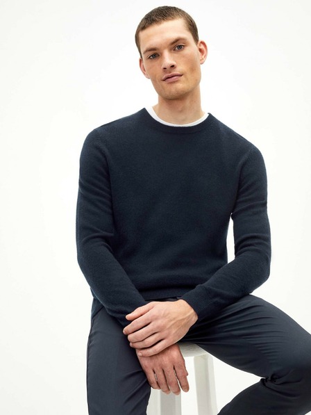 Celio Dunkelblauer Herren-Kaschmir-Pullover Celio Jecloud
