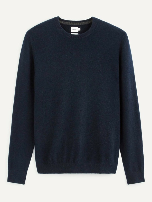 Celio Dunkelblauer Herren-Kaschmir-Pullover Celio Jecloud