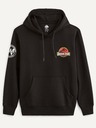 Celio Schwarzer Herren-Kapuzenpullover Celio Jurassic Park
