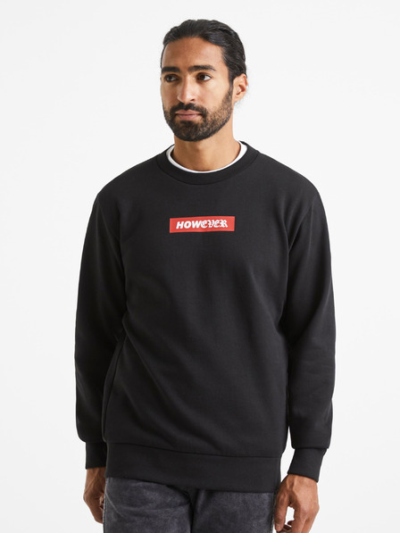 Celio Schwarzer Herren-Kapuzenpullover Celio Vegrisou