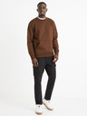 Celio Braunes Herren-Basic-Sweatshirt Celio Vepocho