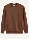 Celio Braunes Herren-Basic-Sweatshirt Celio Vepocho