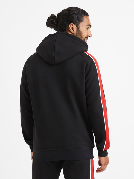 Celio Schwarzer Herren-Kapuzenpullover Celio Vebandit