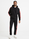 Celio Schwarzer Herren-Kapuzenpullover Celio Vebandit