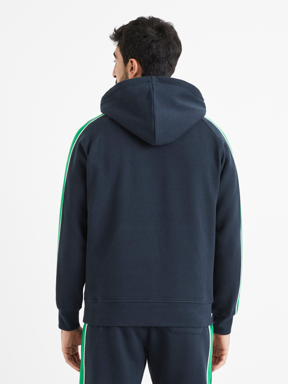 Celio Dunkelblauer Herren-Kapuzenpullover Celio Vebandit