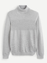 Celio Hellgrauer Herren-Rollkragenpullover Celio Pewave