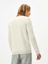 Celio Cremefarbener Herrenpullover mit Celio Apeflash Schriftzug