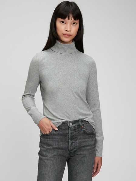 GAP Ribbed Turtleneck T-Shirt