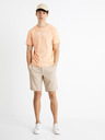 Celio Hellorangefarbenes Baumwoll-T-Shirt Celio Cecarto Sunshine