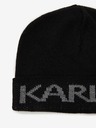 Karl Lagerfeld Schwarze Mütze mit Wollmischung KARL LAGERFELD
