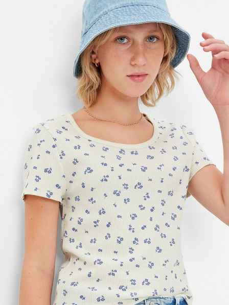 GAP Mädchen-T-Shirt mit Waffelmuster GAP