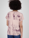 Alife and Kickin Hellviolett gemustertes Damenshirt Alife and Kickin