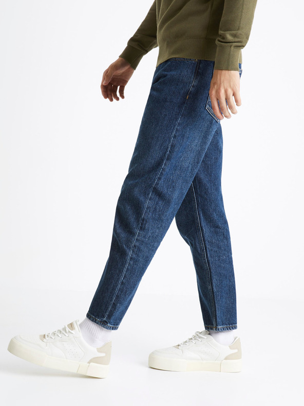 Celio Blaue Herren-Straight-Fit-Jeans Celio C85 Corelax2