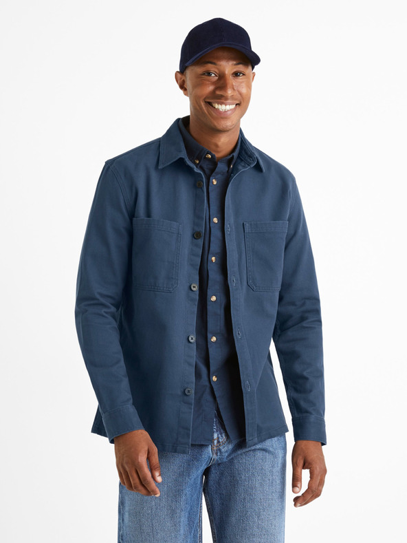 Celio Blaues Herren Hemd Celio Camone