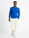 Celio Blauer einfarbiger Pullover Celio Befirstv
