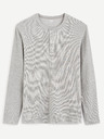 Celio Celio Ceplay graues Langarmhemd