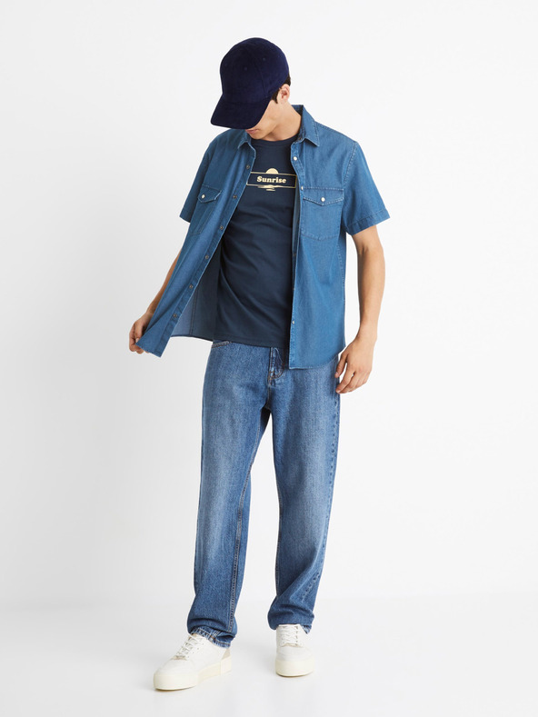 Celio Blaue Loose Fit Jeans Celio C75 Coback2