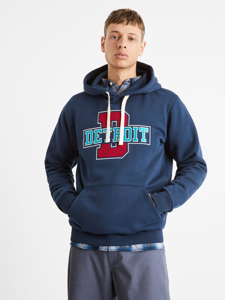 Celio Dunkelblaues Herren-Sweatshirt Celio Detroit