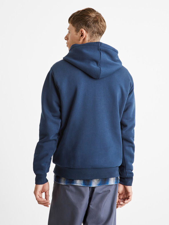 Celio Dunkelblaues Herren-Sweatshirt Celio Detroit