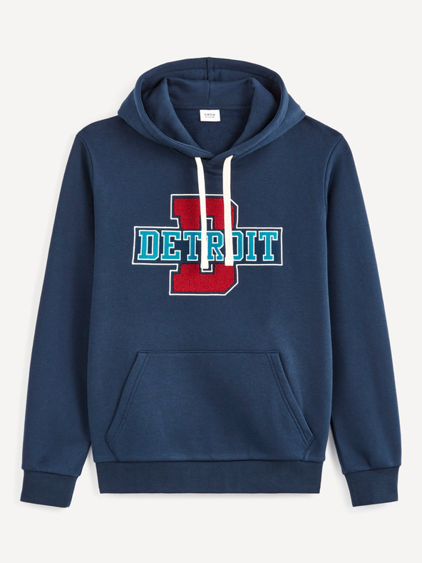 Celio Dunkelblaues Herren-Sweatshirt Celio Detroit