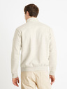Celio Beigefarbener Pullover mit Stehkragen Celio Cechinzip