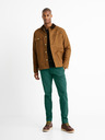Celio Dunkelgrüner Herrenpullover Celio Ceriblock