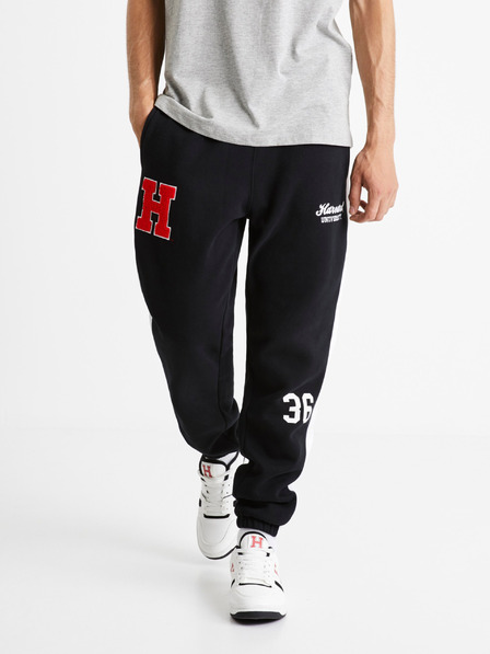 Celio Schwarze Herren Jogginghose Celio Harward University