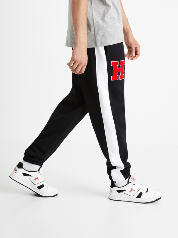 Celio Schwarze Herren Jogginghose Celio Harward University