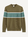 Celio Khaki Herren Pullover gestreift Celio